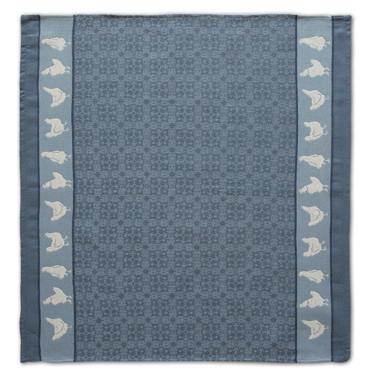 Theedoek Chicken | Blue | 60 x 65 cm