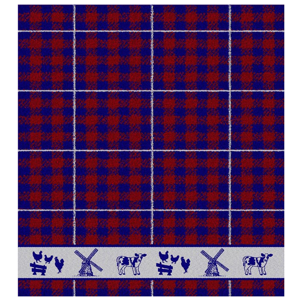 Keukendoek Farmlife | Blue | 50 x 55 cm