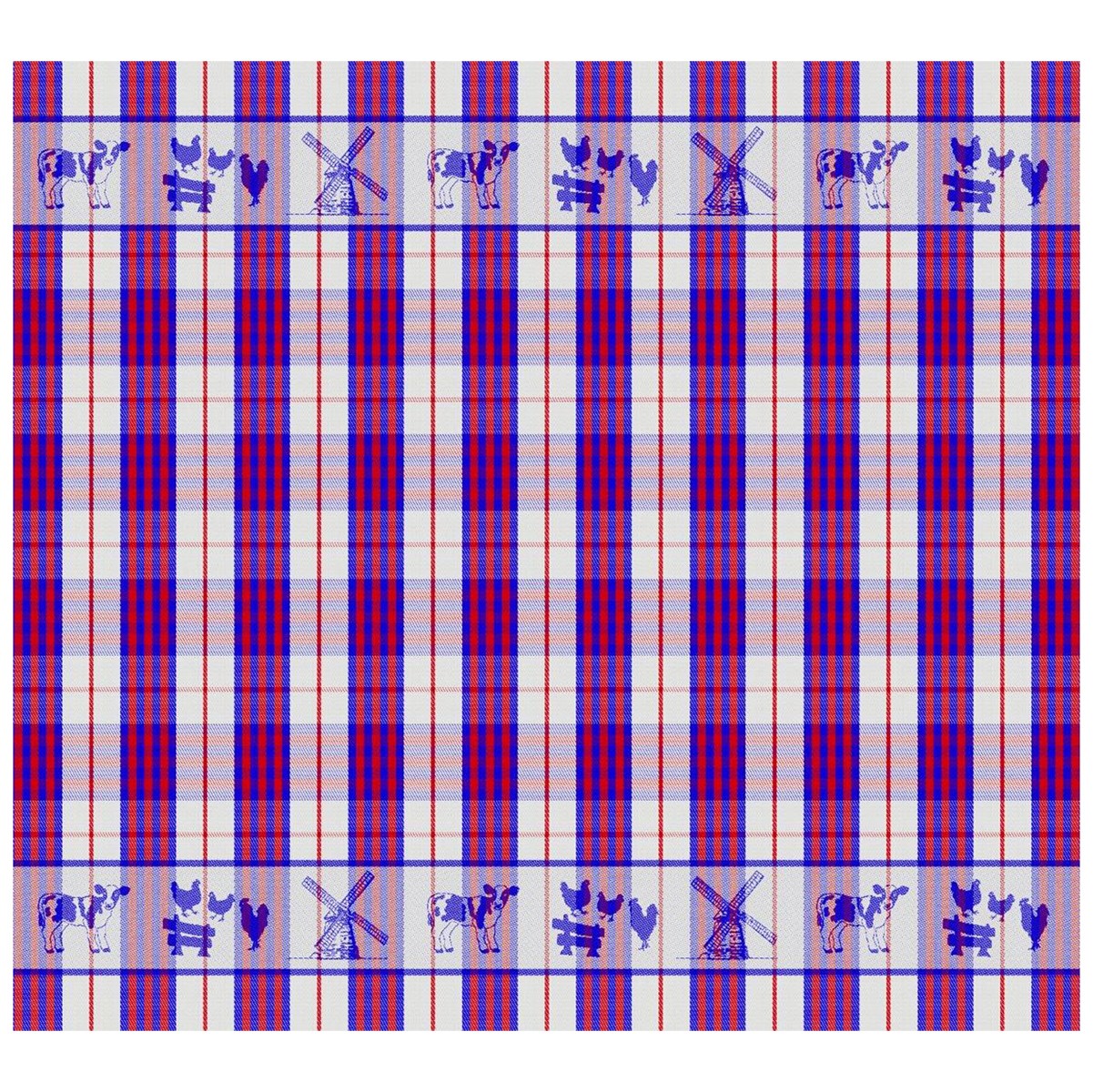Theedoek Farmlife | Blue | 60 x 65 cm