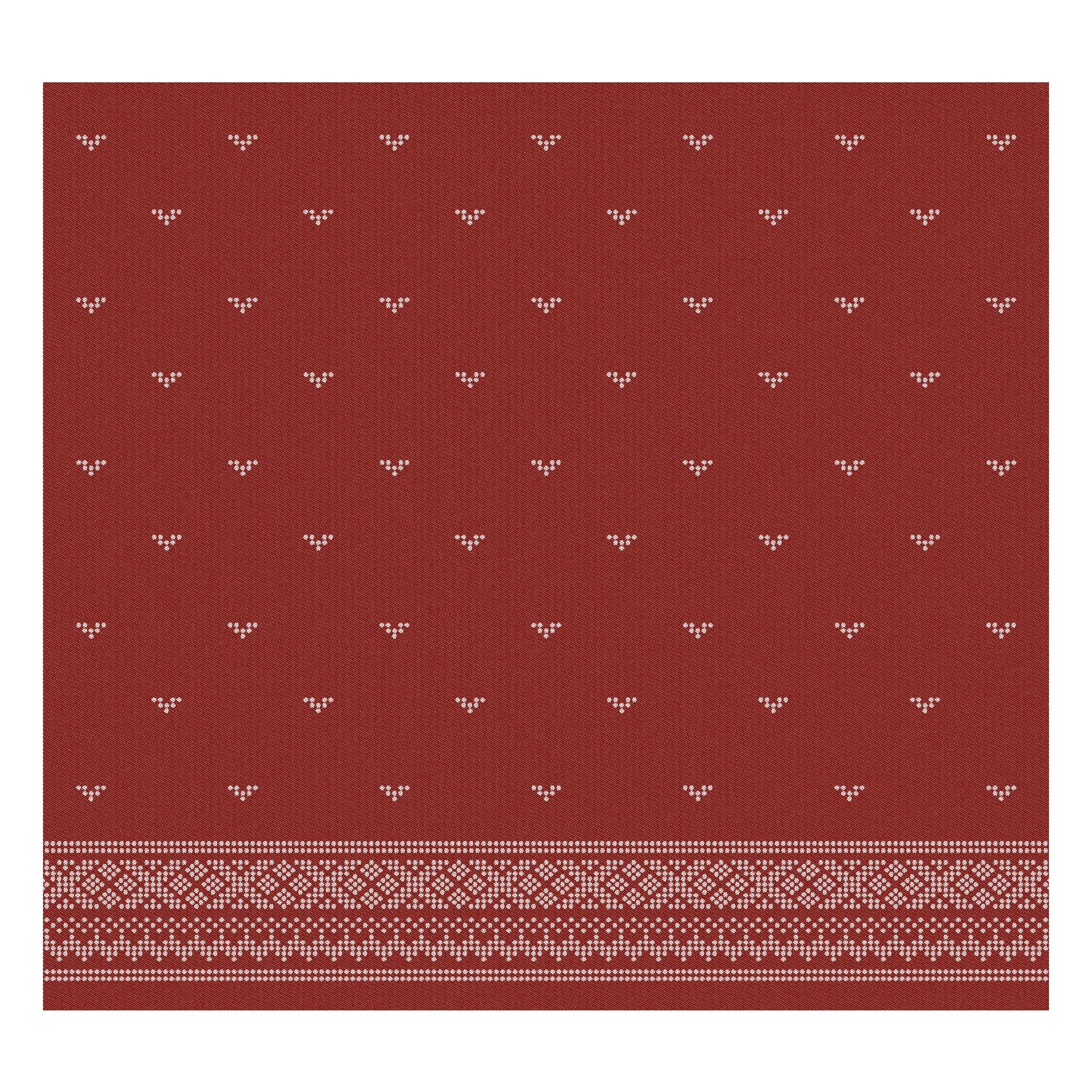 Theedoek Fjord | Red | 60 x 65 cm