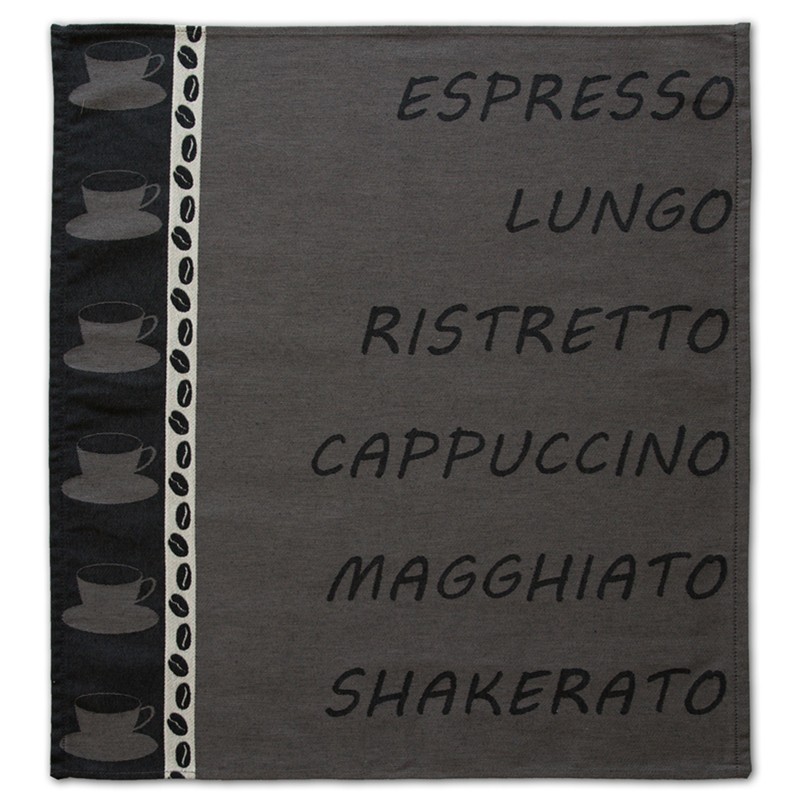 Theedoek Ristretto | Anthracite | 60 x 65 cm