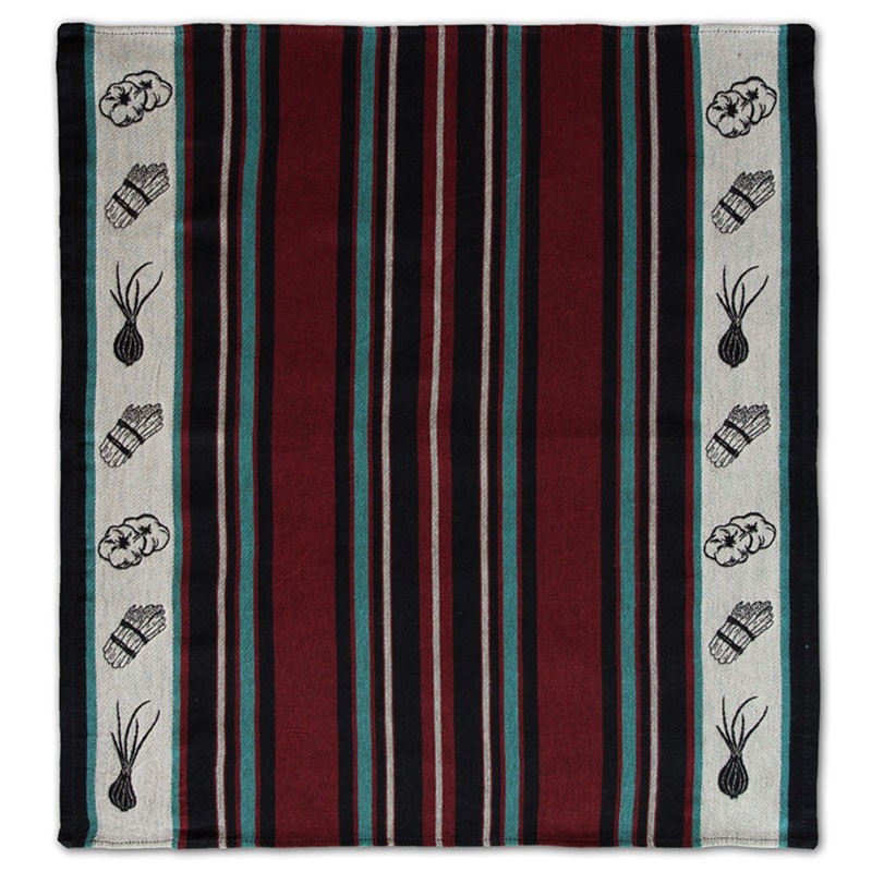 Theedoek Veggie | Red | 60 x 65 cm