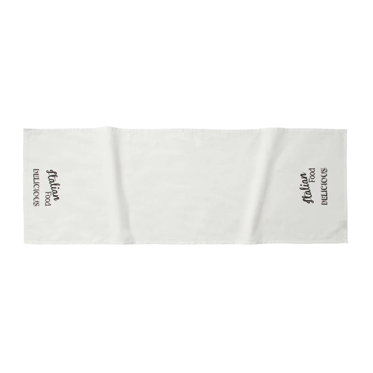 Tafelloper Italian Food | White | 50 x 150 cm
