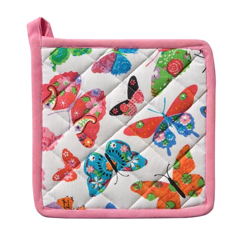 Pannenlap Butterfly | White | 20 x 20 cm