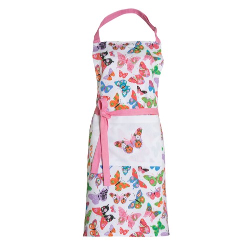 Schort Butterfly | White | 85 x 85 cm