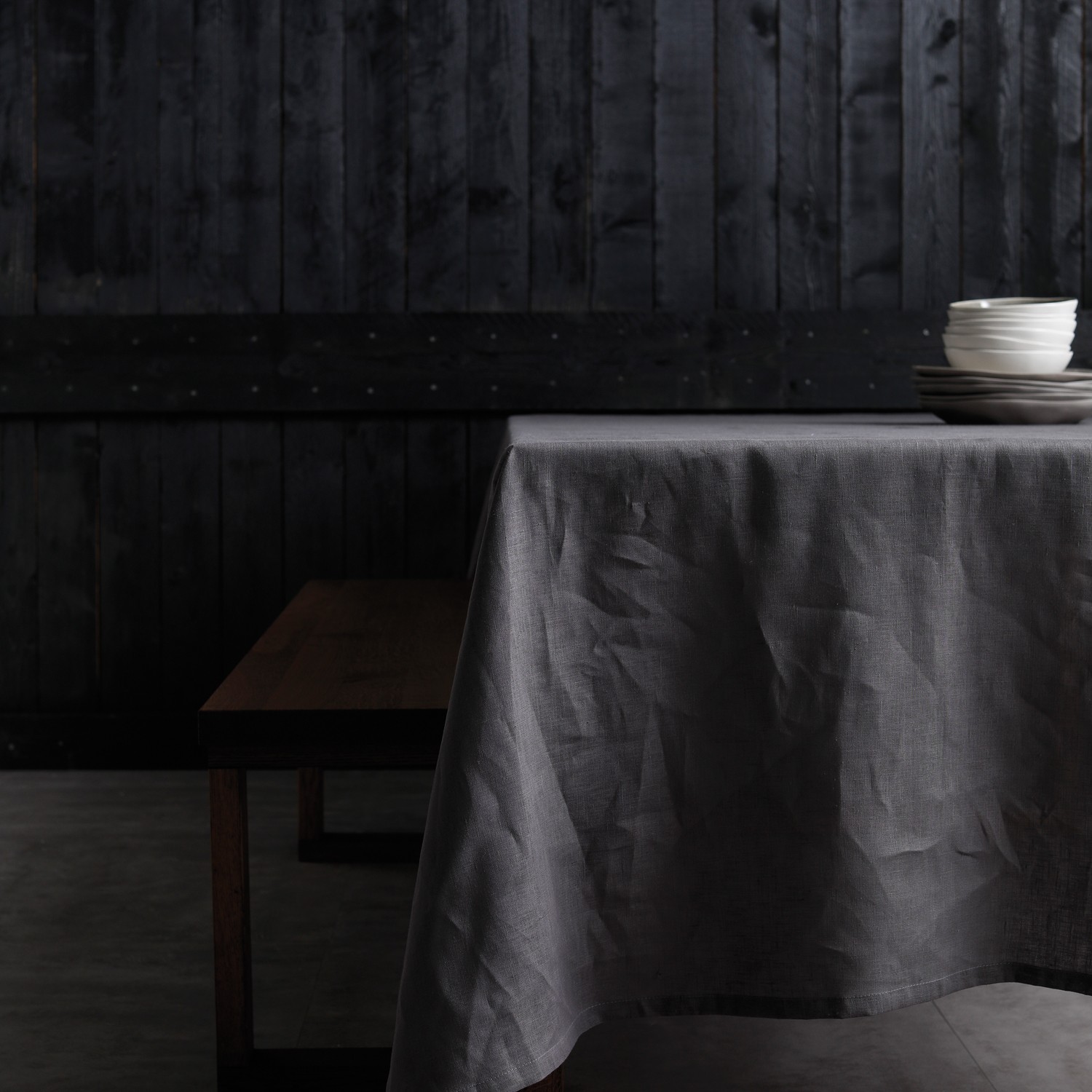 Tafellaken Cabin | Linnen | Grey | 140 x 200 cm