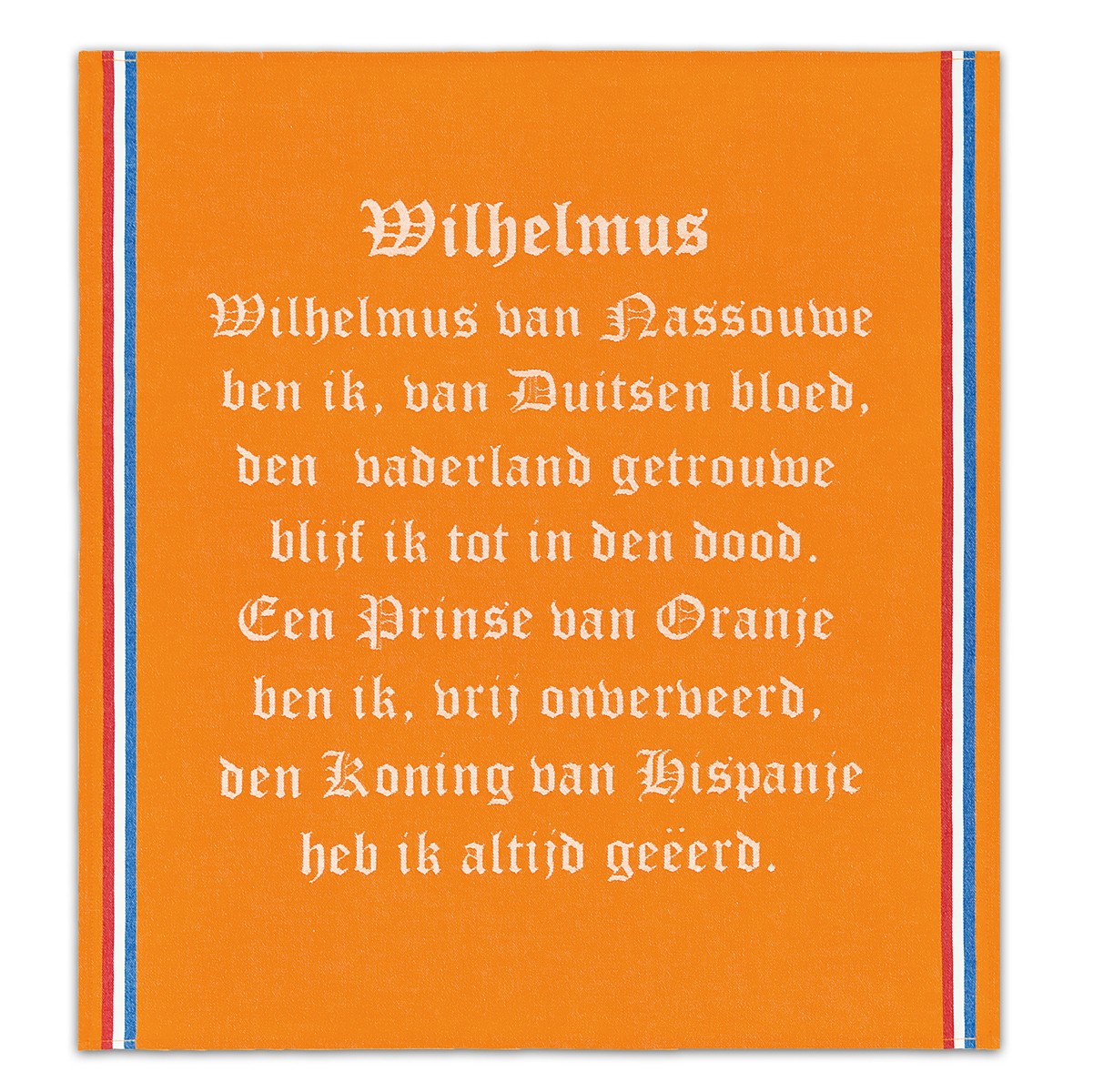 Theedoek Wilhelmus | Orange | 50 x 55 cm