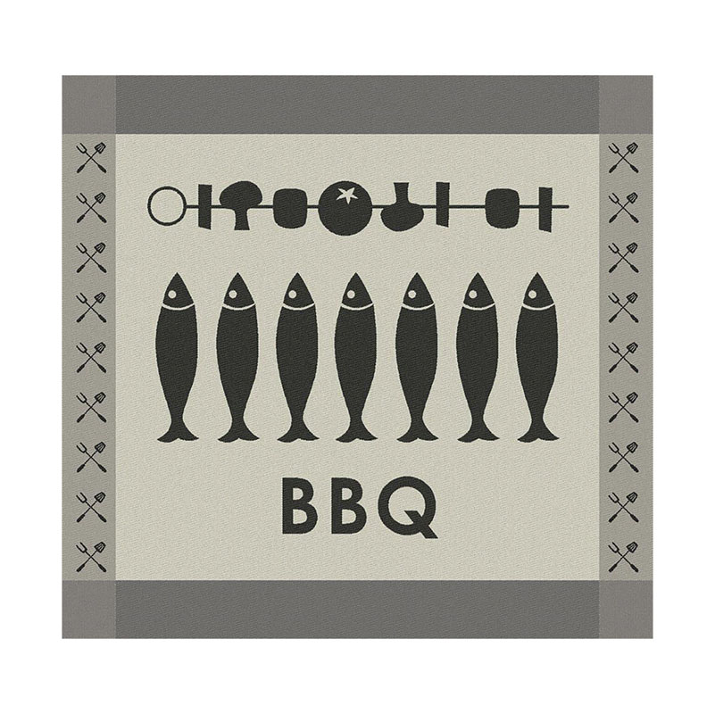 Theedoek Foodbar | Black | 60 x 65 cm