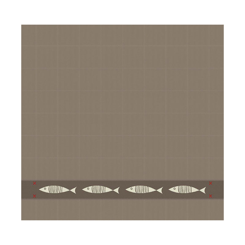 Theedoek Pescado | Taupe | 60 x 65 cm