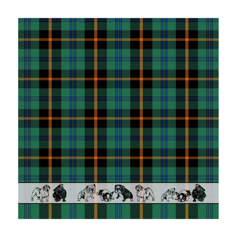 Theedoek Bully | Green | 65 x 65 CM