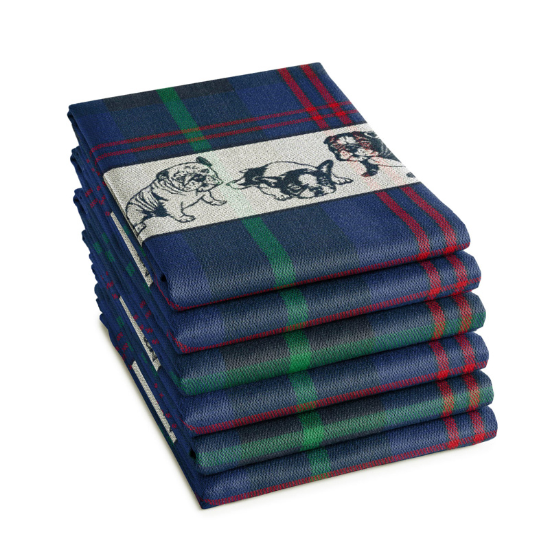 Theedoek Bully | Navy | 65 X 65 CM
