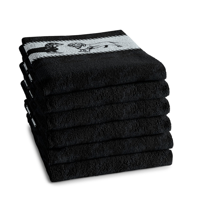 Keukendoek Saar | Black | 65 x 65 CM