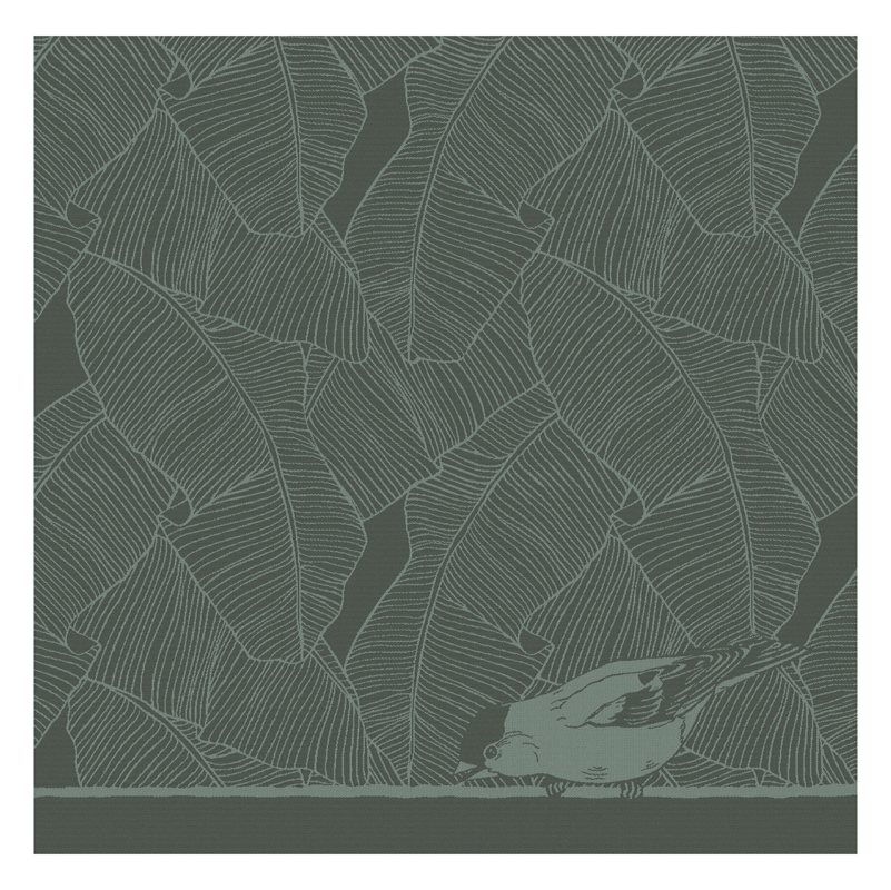 Theedoek Birdy | Green | 60 x 65 cm