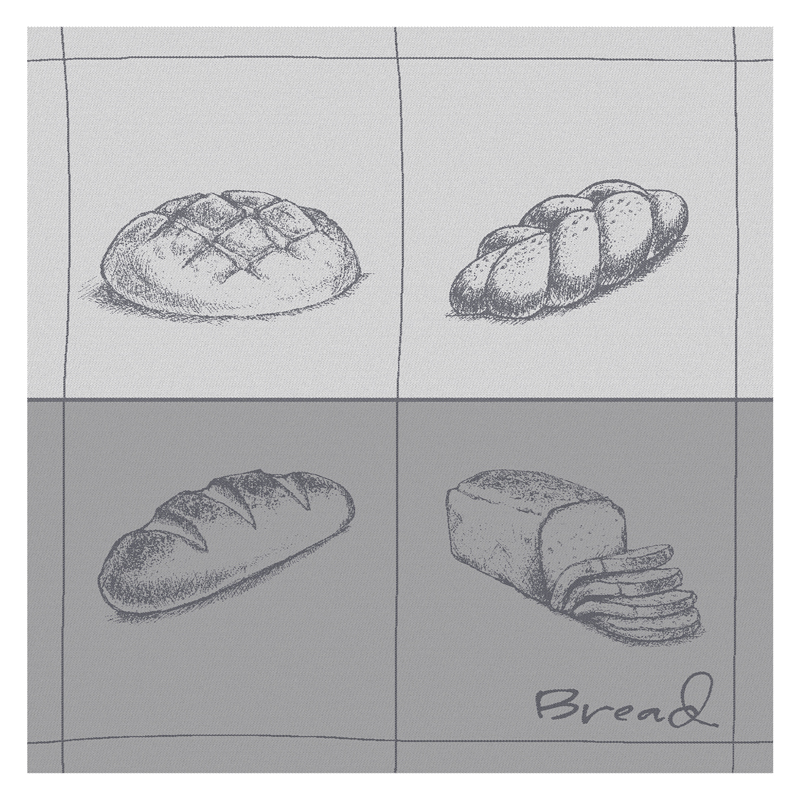 Theedoek Bread | Grey | 60 x 65 cm