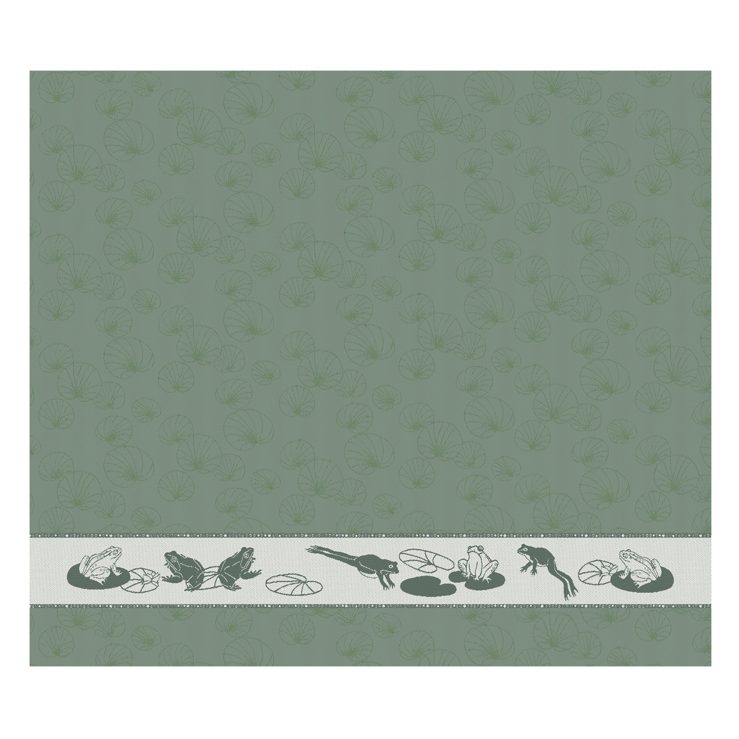 Theedoek Froggy | Green | 60 x 65 cm
